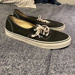 Vans low top shoe size 13 black and white pair